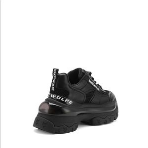Black designer sneakers